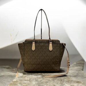 Michael Kors Brown and Tan Tote Bag